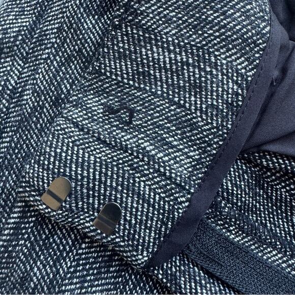 Vince Camuto Black Tweed Trouser Pants Pleated Tapered Leg New With Tags 2 - Picture 7 of 8